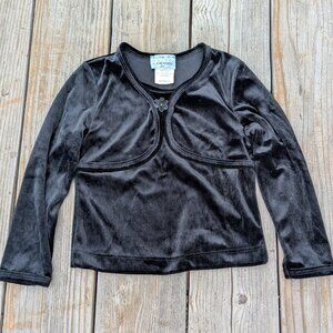 Vintage Girl's Velour Long Sleeved Top